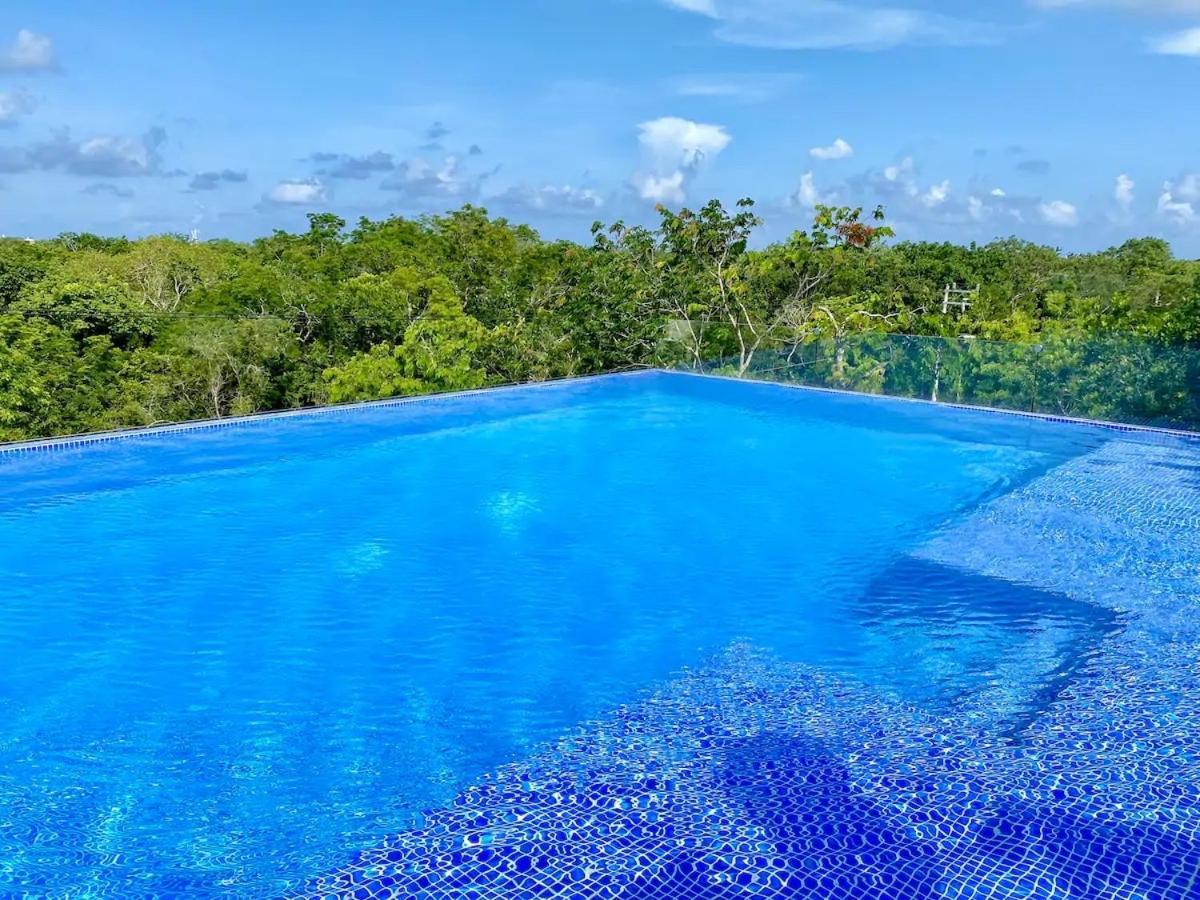 Suit Next To The Common Top Roof Exclusive Building Kingsize Bed 2 Super Pools, Gym, Grill Tulum Extérieur photo
